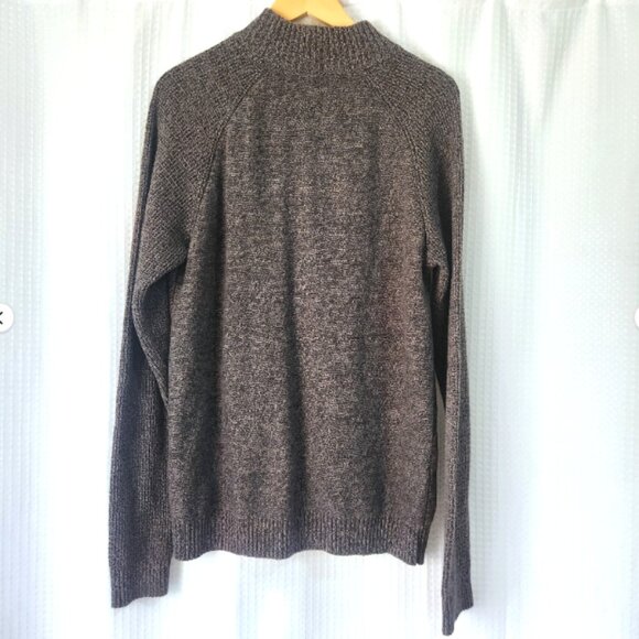 Jack & Jones Knit Sweater Size XL Knitted Grey Button High Neck Long Sleeve - Picture 2 of 10